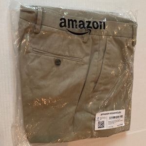 Khaki men’s pants size 31W 29L new in package, flat front,